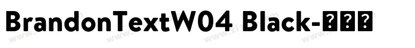 BrandonTextW04 Black字体转换